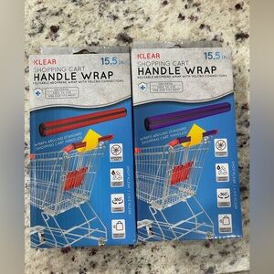 2 Klear Shopping Cart Handle Wraps NWT. NIB